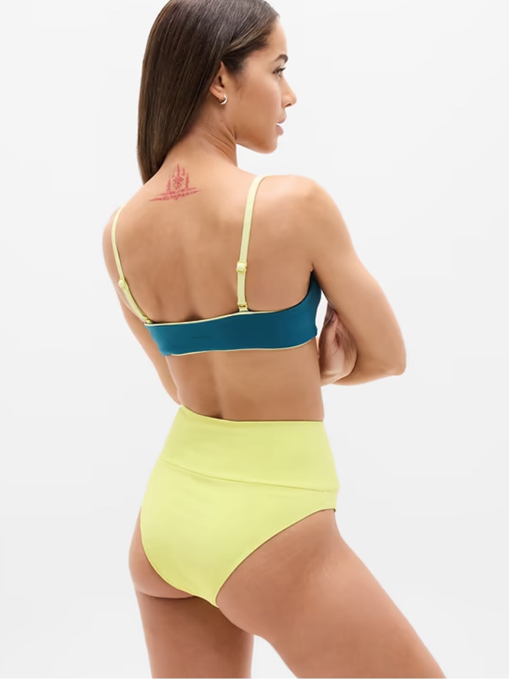 NWT Large L Athleta Spark Ultra High Waist Cheeky Swim Bottom New